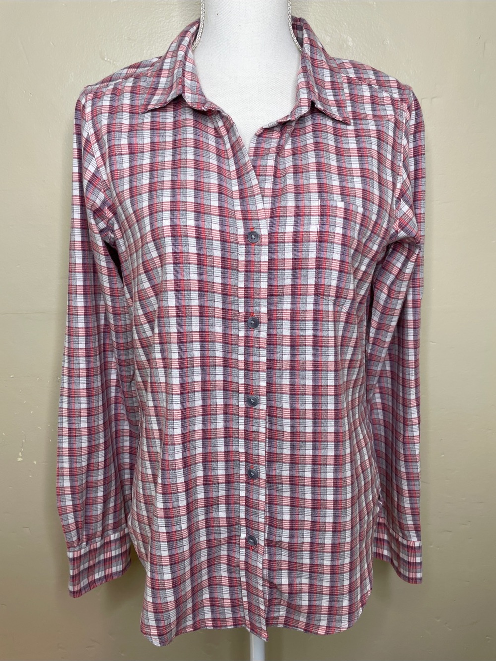 PENDLETON Purple & Pink Plaid Button Down Cotton Casual Layering Medium